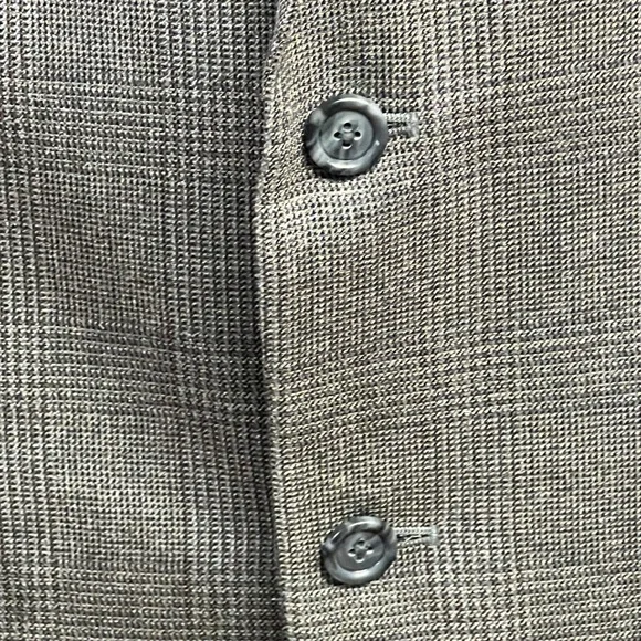 Jos‎ A Bank Blazer Men 43R Glen Plaid 2-Button Professional Tailored Silk Wool